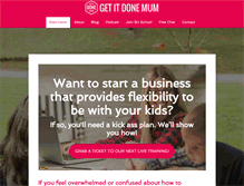 Tablet Screenshot of getitdonemum.com